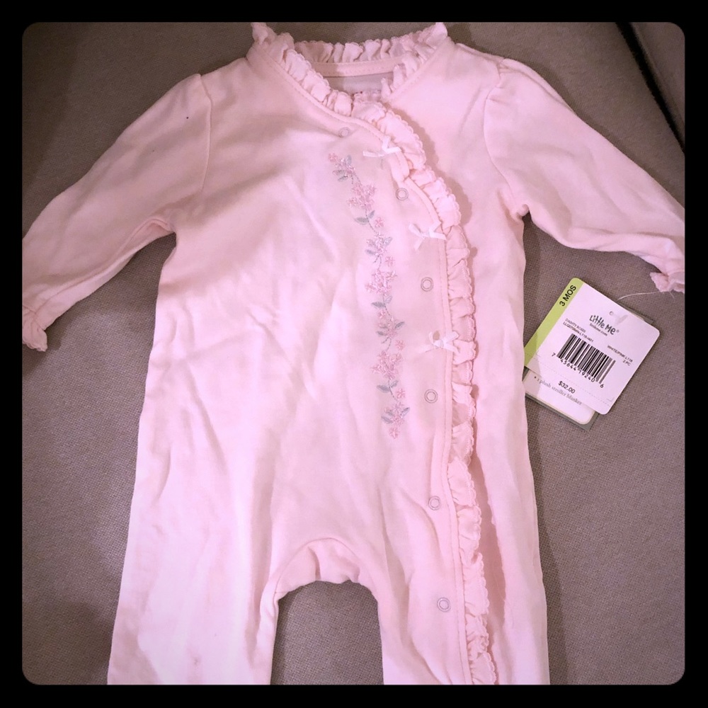 Little Me Baby Girl Footies